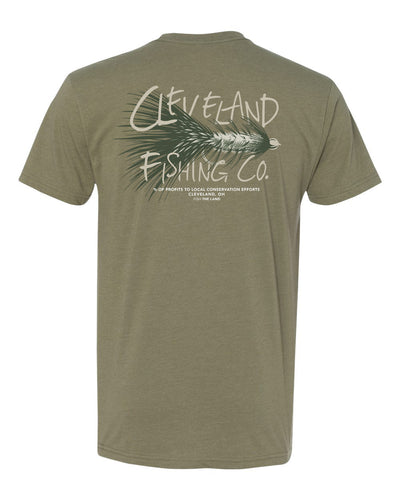 Fly Fishing T Shirt | Olive