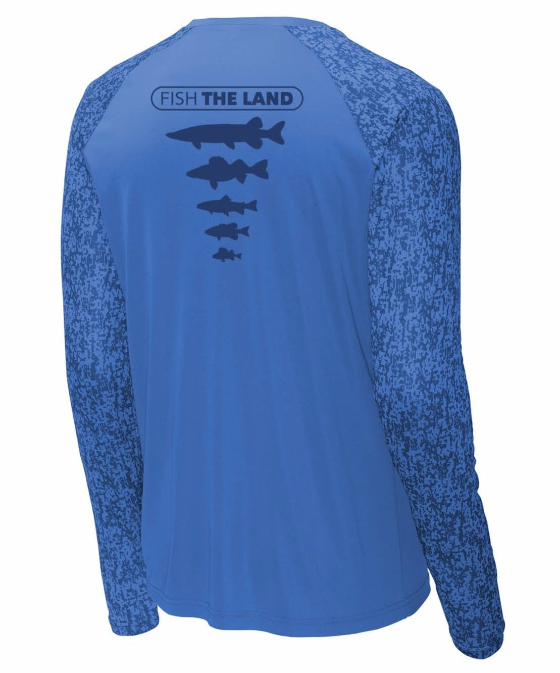 Performance Fishing Shirt Avail Contour Long Sleeve - Bahama Blue L / Blue Shallows