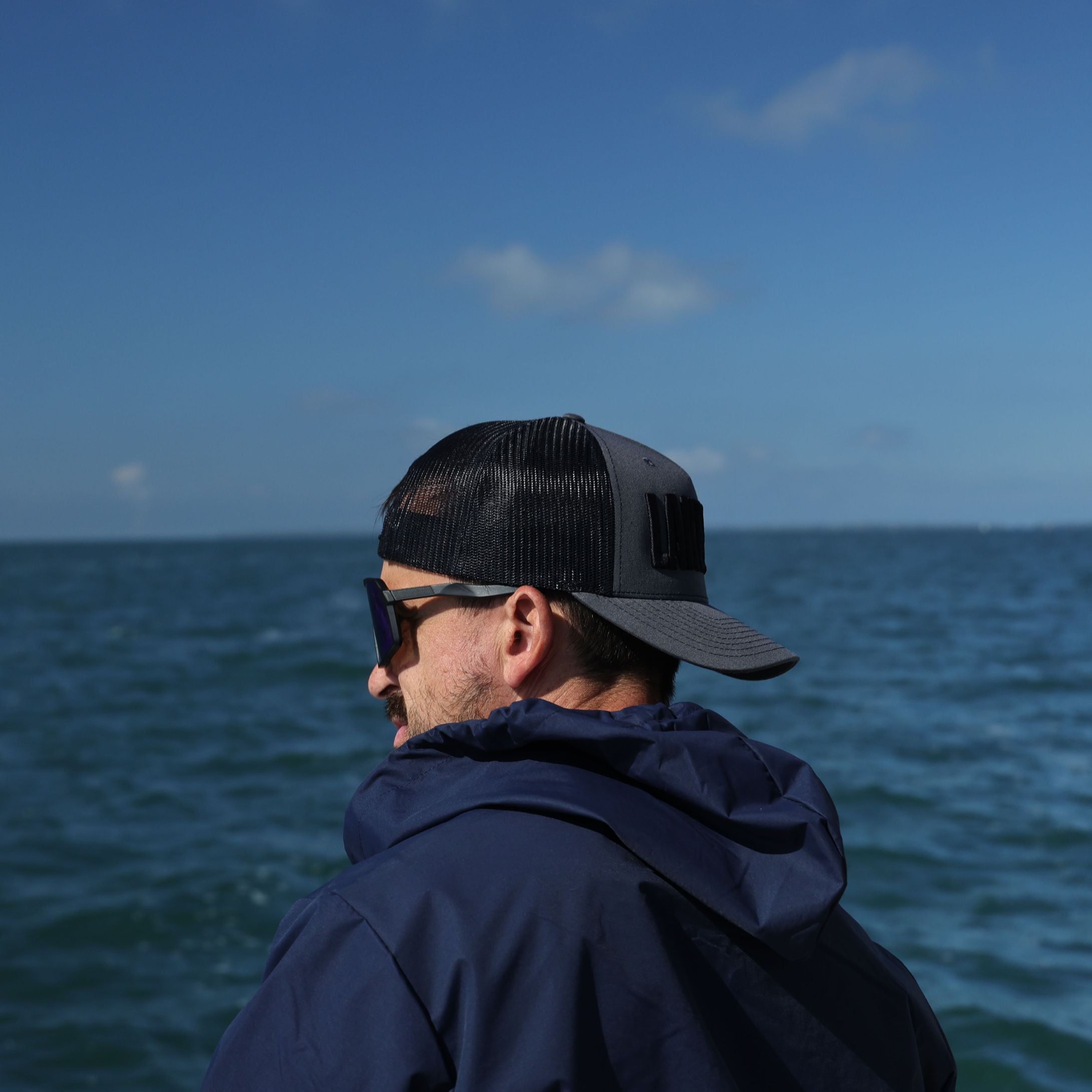 Mens Navy fishing jacket