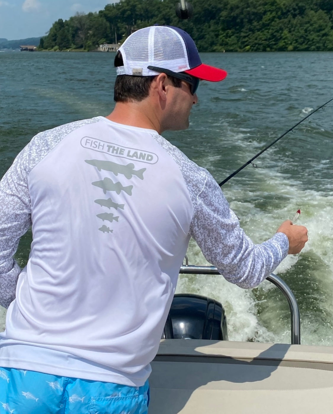 Men's White Long Sleeve Fishing Shirt – Reel Animals Fishing